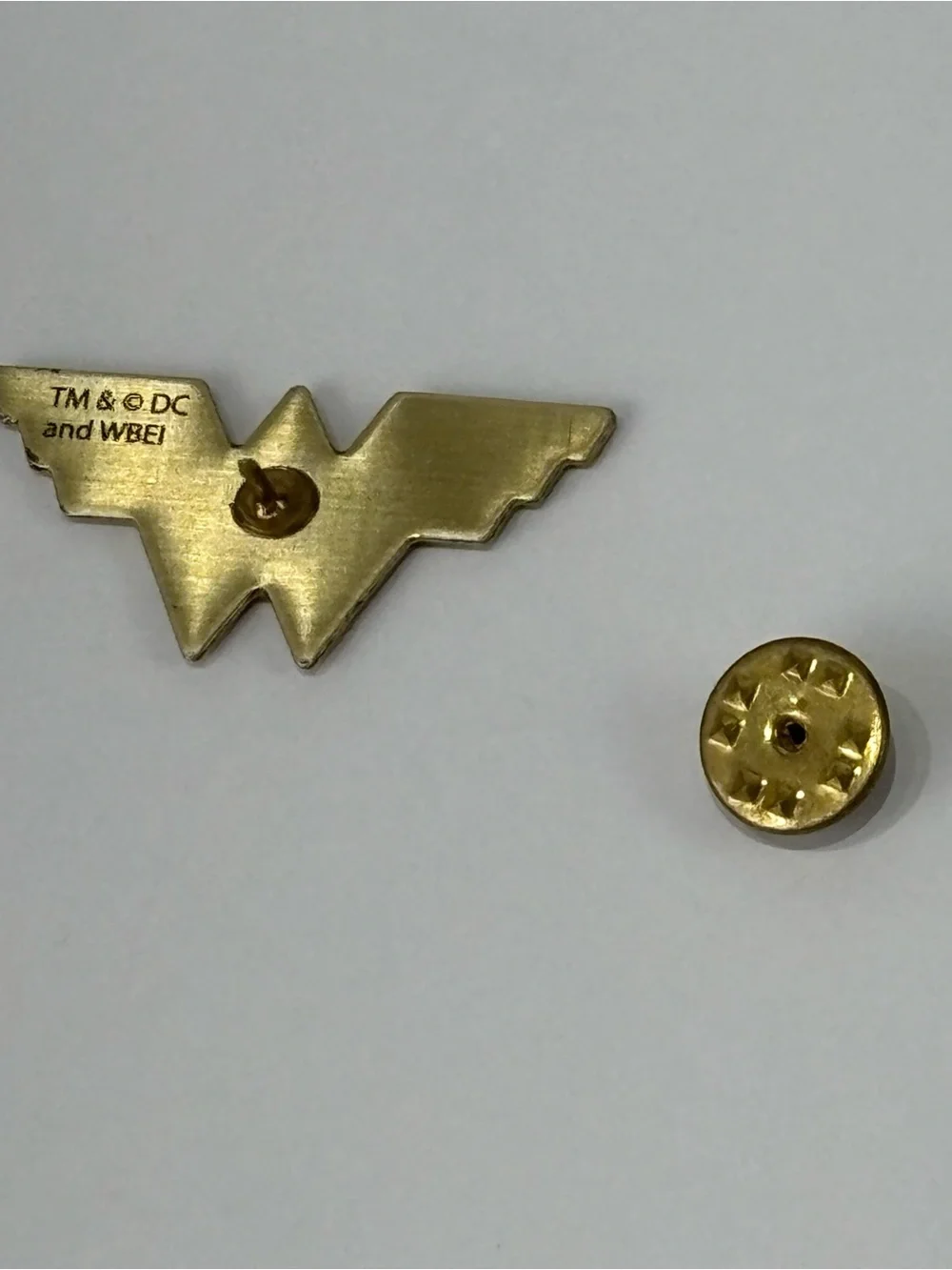 Multicolor Wonder W Logo Enamel Pin - Gold Trim